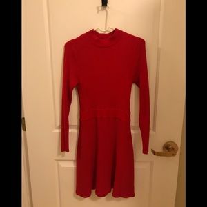 The Limited petite red sweater dress